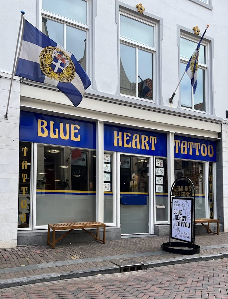 Blue Heart Tattoo